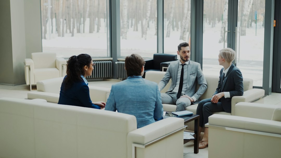 Executives in a consultation meeting